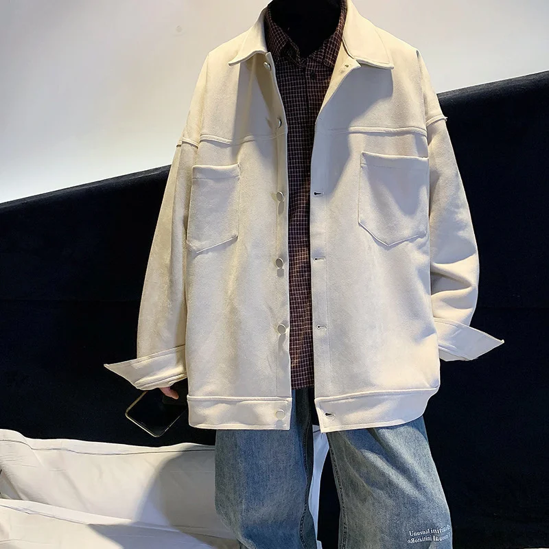 Net red ins super coat men's spring and autumn Korean fashion casual jacket coat