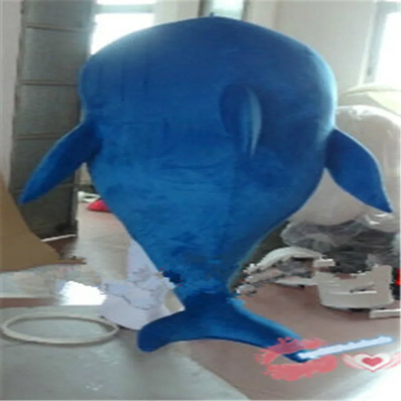 Костюм талисмана дельфина Карнавальный пушистый костюм Вечерние меховые