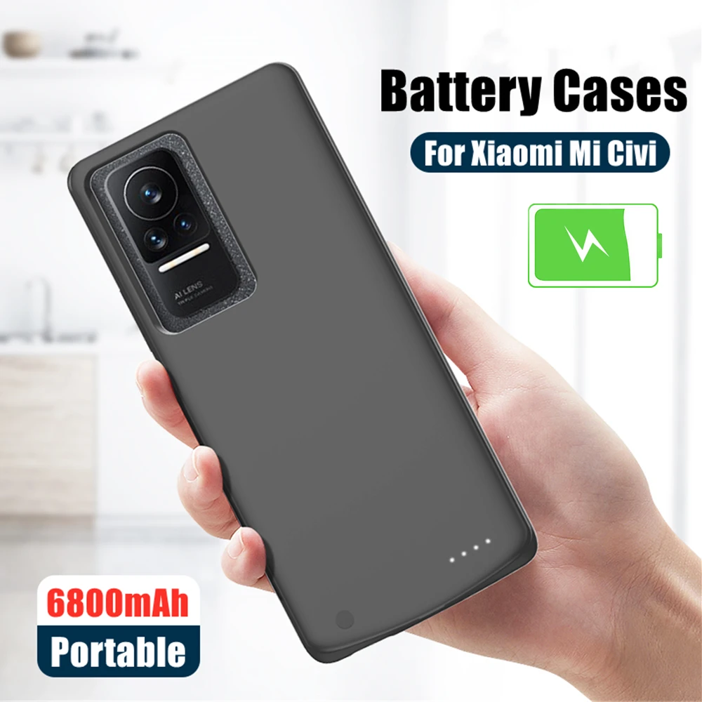 

Power Bank Cover For Xiaomi Mi Civi Battery Charger Cases 6800mAh External Battery Charging Case For Xiaomi Civi Powerbank Cover