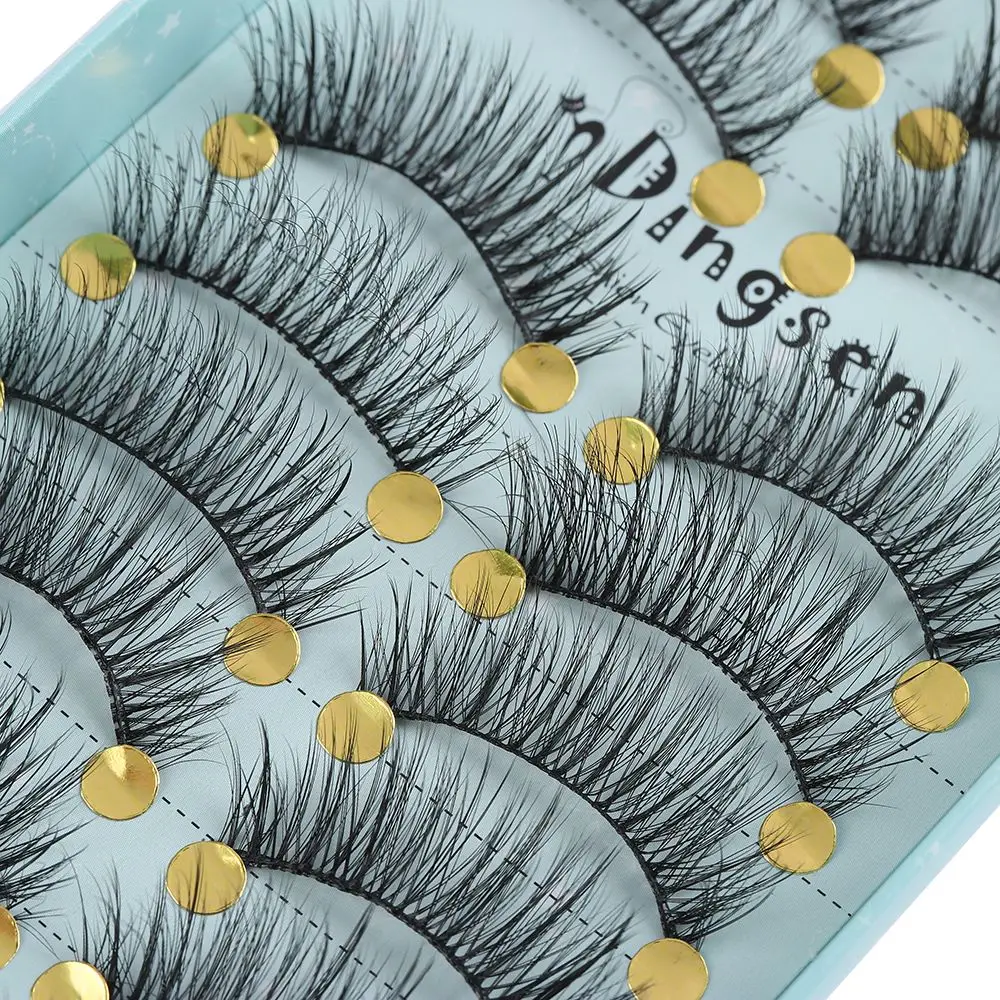 

3D Faux Mink Hair False Eyelashes Eyelashes Extension Tools Wispies Lashes Thick Long Natural Eye Lashes Pure Hanmdade