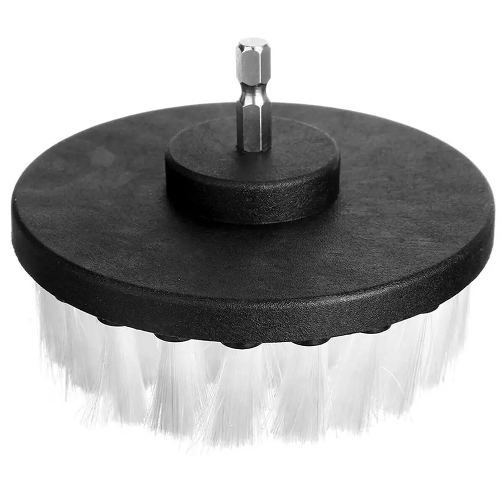 

4 Pcs Drill Brush Kit Attachment Bristle Power Scrubber White Reliable