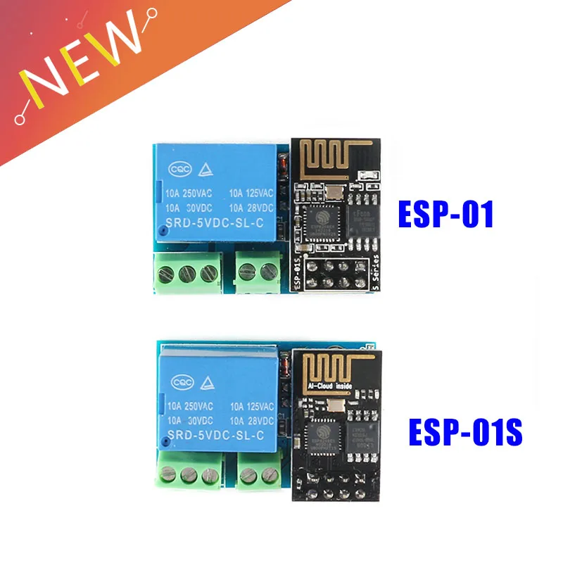 ESP-01S ESP8266 5V WiFi Relay Module Things Smart Home Remote Control Switch Phone APP ESP01 ESP-01 Wireless WIFI - купить по