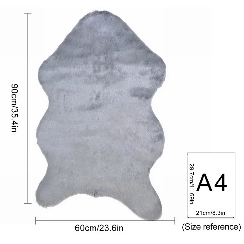 Searchl мягкий искусственный ковер из овчины покрытие для стула искусственная