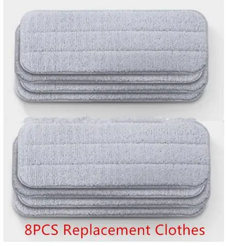 8pcs Replace cloth Xiaomi Mijia Smart Deerma спрей для воды Швабра 360 Вращающаяся Чистящая тканевая головка деревянный пол керамическая плитка Швабра инструменты для сухой чистки - Цвет: 8pcs Replace cloth