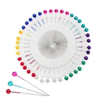 KAOBUY 40 шт. позиционирующие иглы сделай сам швейные инструменты аксессуары пэчворк жемчуг светильник лая прямая головка красочные белые булавки