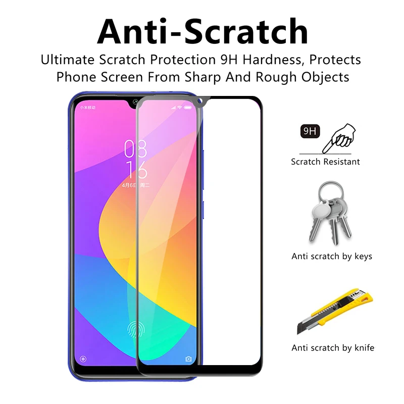 2 in 1 Tempered Glass for Xiaomi Mi A3 Screen Protector Protective Glass for Mi A3 Glas Camera Lens Film xiomi MiA3 xiaomiA3
