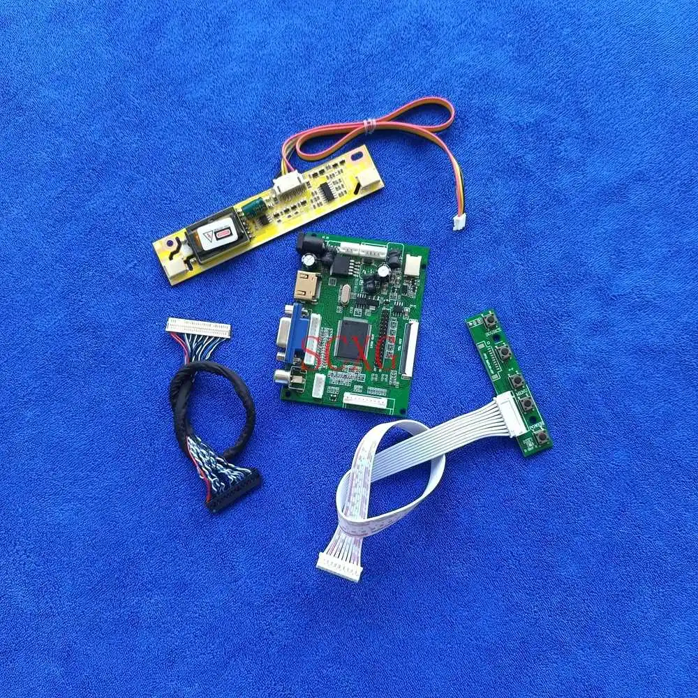 

1280*800 For N154I4/LP154WX3/LTN154AT08 display HDMI-compatible AV VGA LVDS 30 Pin LCD controller drive board DIY Kit 2-CCFL