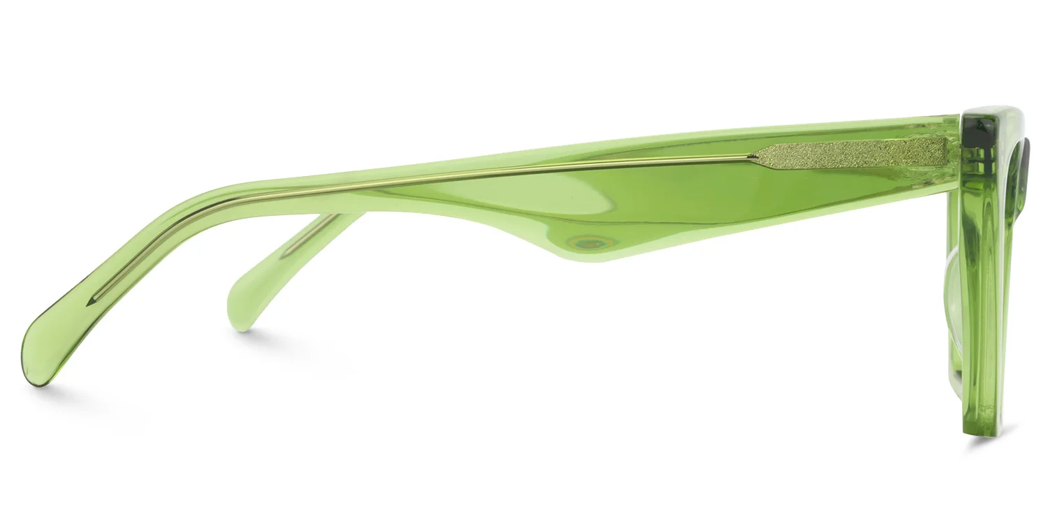 Zeelool Stylish Acetate Cat Eye Glasses Frame for Women with Non-prescription Clear Lens Cecile FP0662