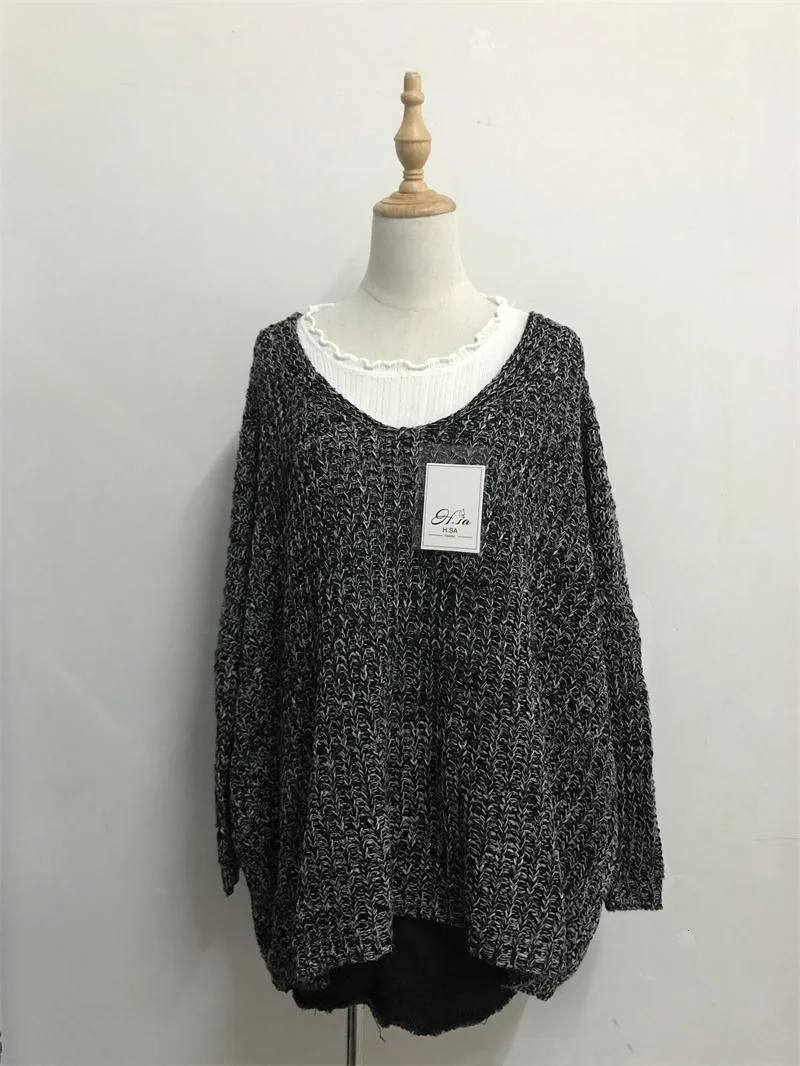 H. SA женские свитера, джемперы Vneck, дешевые зимние повседневные вязанные пуловеры, большие размеры, топы с длинным рукавом, женские топы