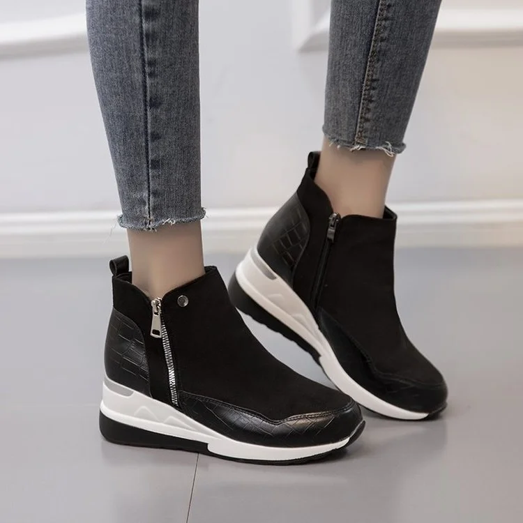 

Women Snow Shoes Winter heels Platform Ankle boots