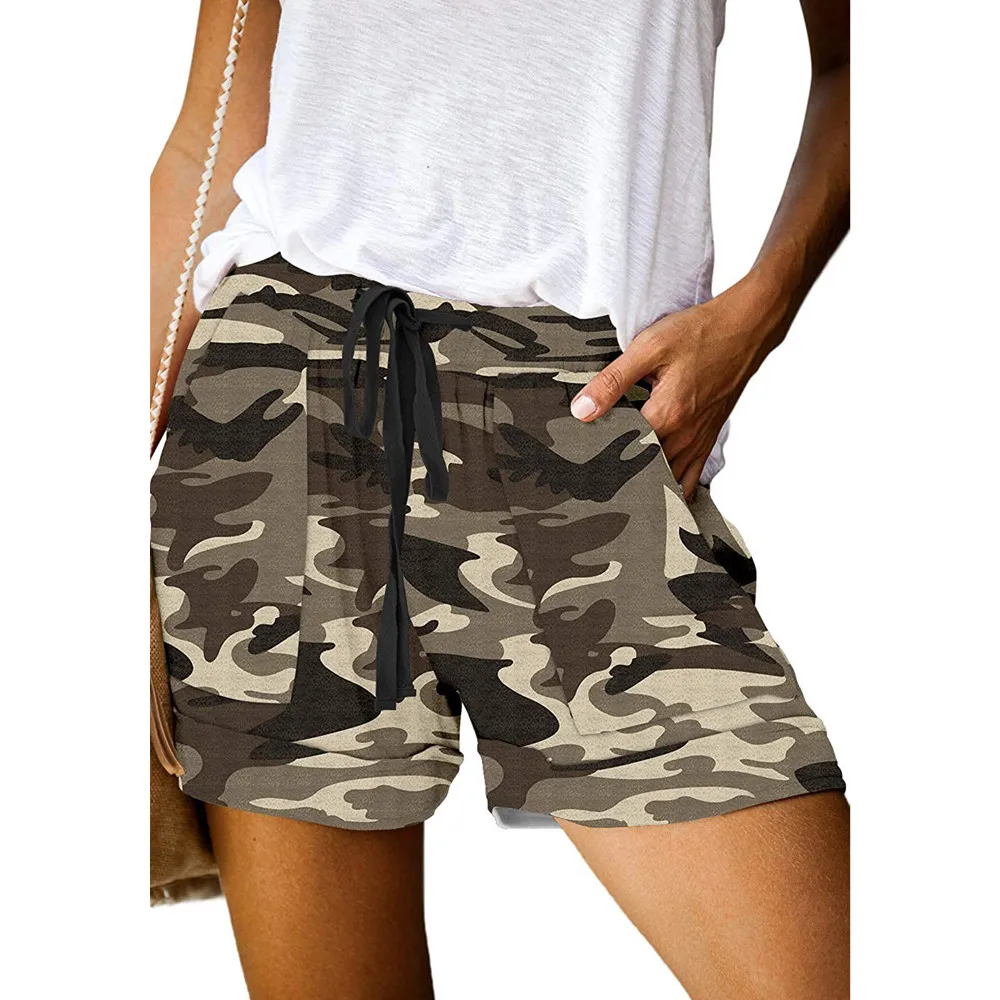 

New Harajuku High Waist Shorts Women Sexy Casual Printed Leopard Bottom Clothing Ladies Summer Straight Tube Pants Femme