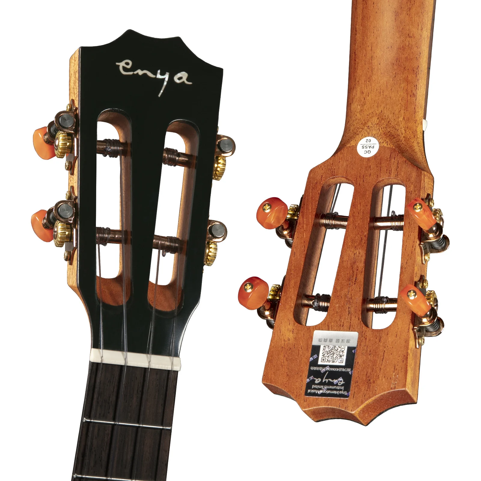 Enya Concert Tenor Ukulele однотонный топ из ели Engelman с твердой палисандр сзади и по бокам