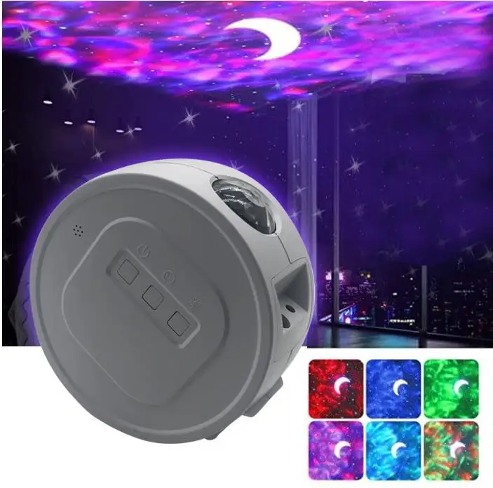 Star Sky LED Ocean Star Projection Light Nebula Night Light Deep Sleep Starlight Sleep Projection Light For Indoor, Room, Party