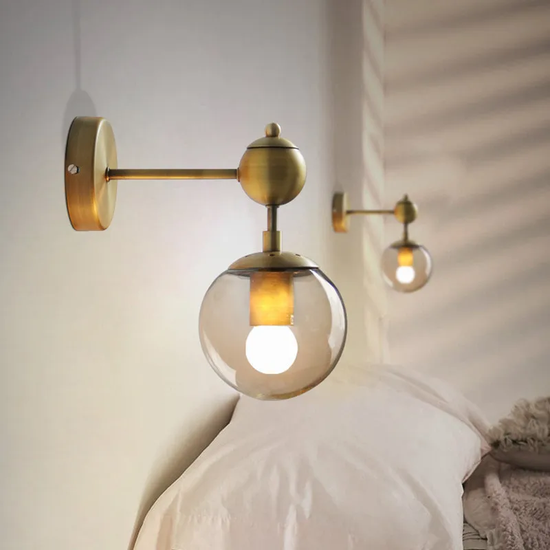Ретро промышленный стиль прикроватный светодиодный настенный светильник для