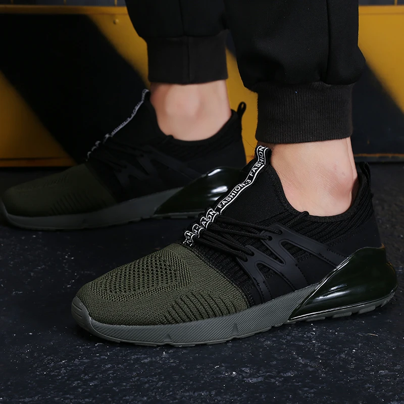 Новинка Весна 2020 мужская обувь дышащие однотонные модные повседневные легкие
