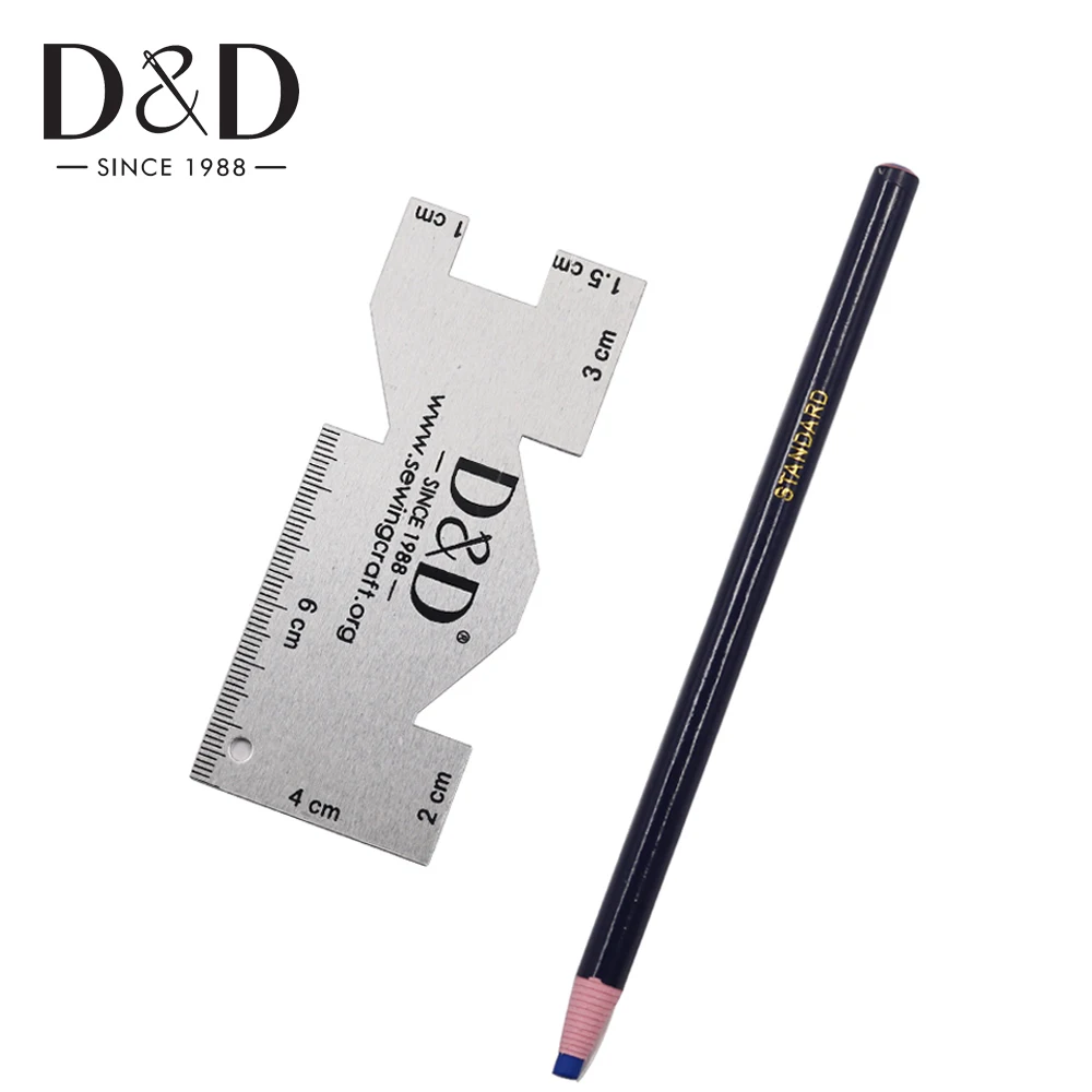 6 цветов Мел для шитья маркер ткани портновский мел карандаш и Металлическая