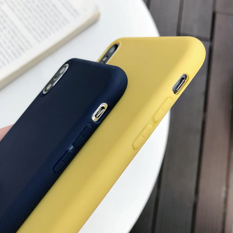 Силиконовый мягкий ТПУ конфетный чехол желтого цвета для Xiao mi Red Note 5X6 6X 6A Pro 7 8 8SE Lite