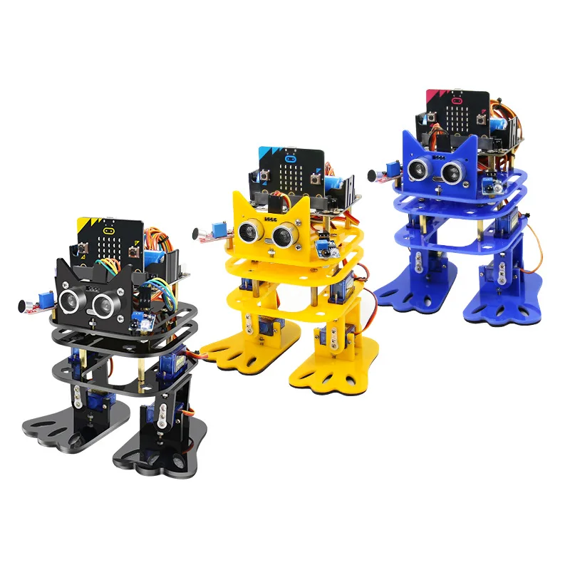 Micro: bit Programmable Dancing DIY Robot Bipedal Humanoid Servo Robot Programming Starter Kit for Children