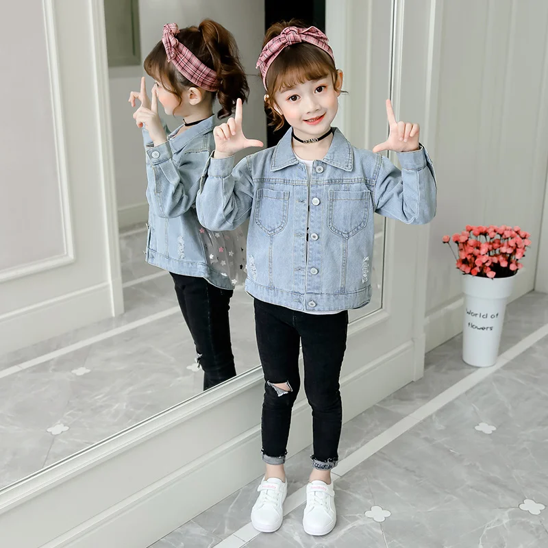 Джинсовая куртка для девочек 1 | Детская одежда и обувь