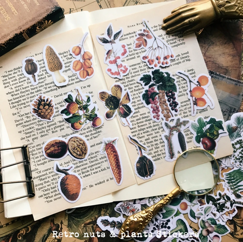 

54 шт./упаковка, декоративные наклейки в винтажном стиле