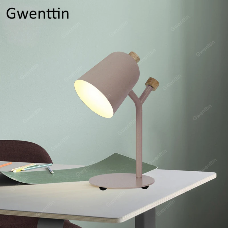 Современные железные настольные лампы настольная лампа для чтения спальни кровати прикроватные