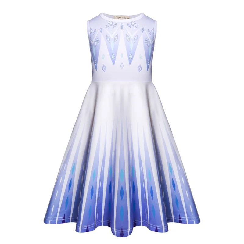 Одежда для маленьких девочек летнее платье с маленькой русалочкой платья 3D