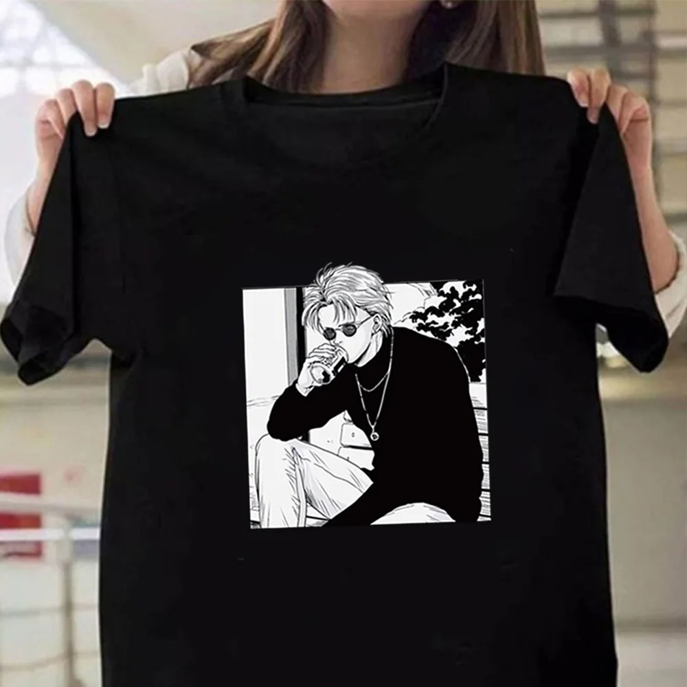 

Banana Fish Hot Anime Fashion Casual Hip Hop O-neck Male T-shirt