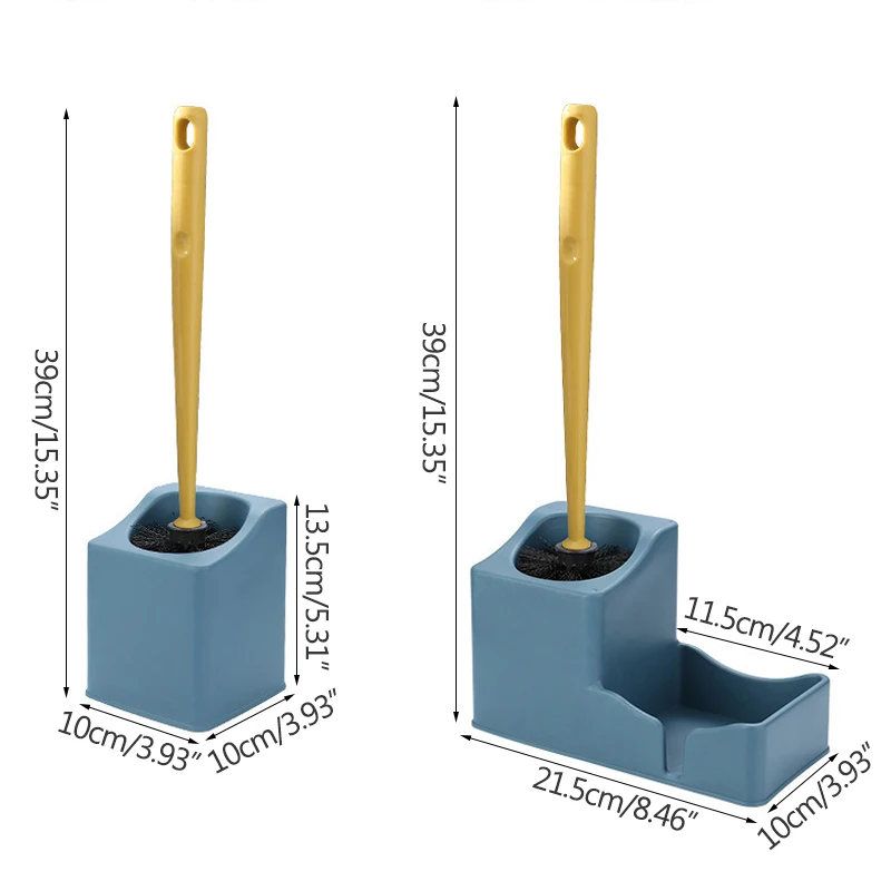 

Toilet Brush Wall Hanging Long Handle Holder Dual-Use Cleaning Toilet Brush Household Toilet Cleaning Brush