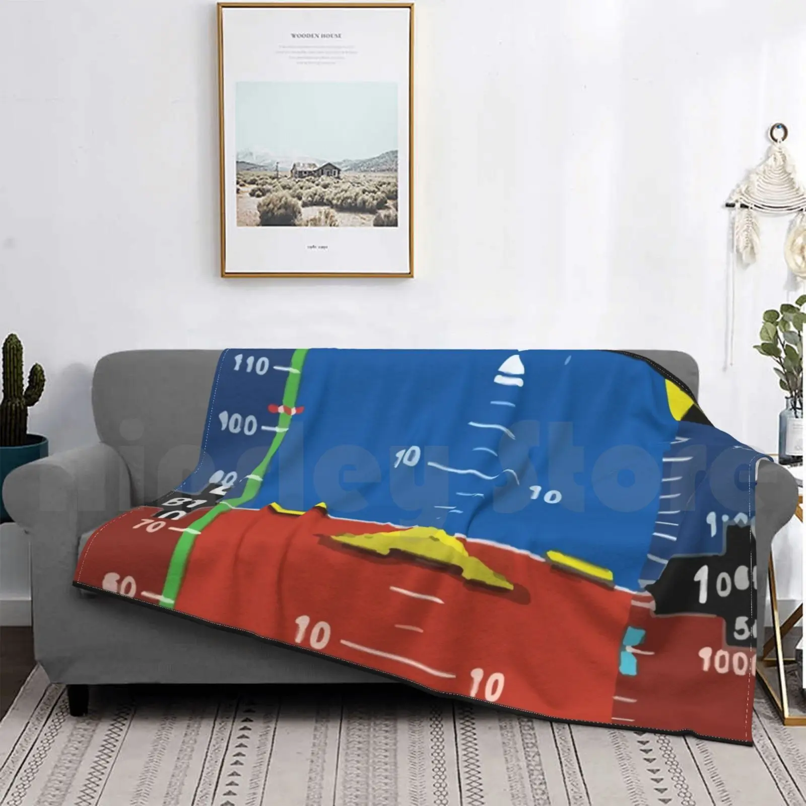 

Aviation Helicopter Airplane Cockpit Instrument Blanket Fashion Custom Pilot Flight Airport Airbus Airplane Boeing Jet