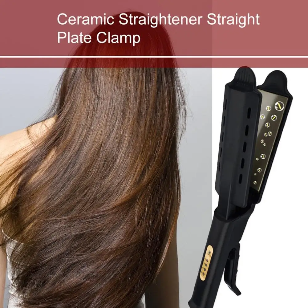 

Hair Straightener Four-Gear Temperature Adjustment Ceramic Tourmaline Ionic Flat Iron Curling Hair Iron For Women Hair