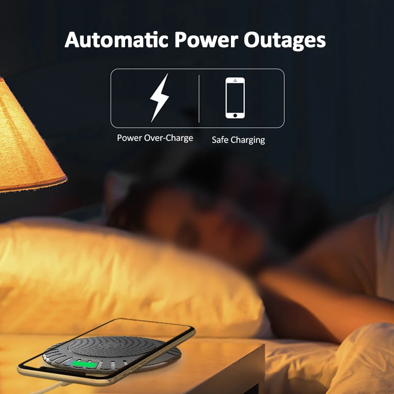 ! ACCEZZ QI Беспроводное зарядное устройство для iphone X 8 Plus XR 11 Pro XS MAX зарядная площадка