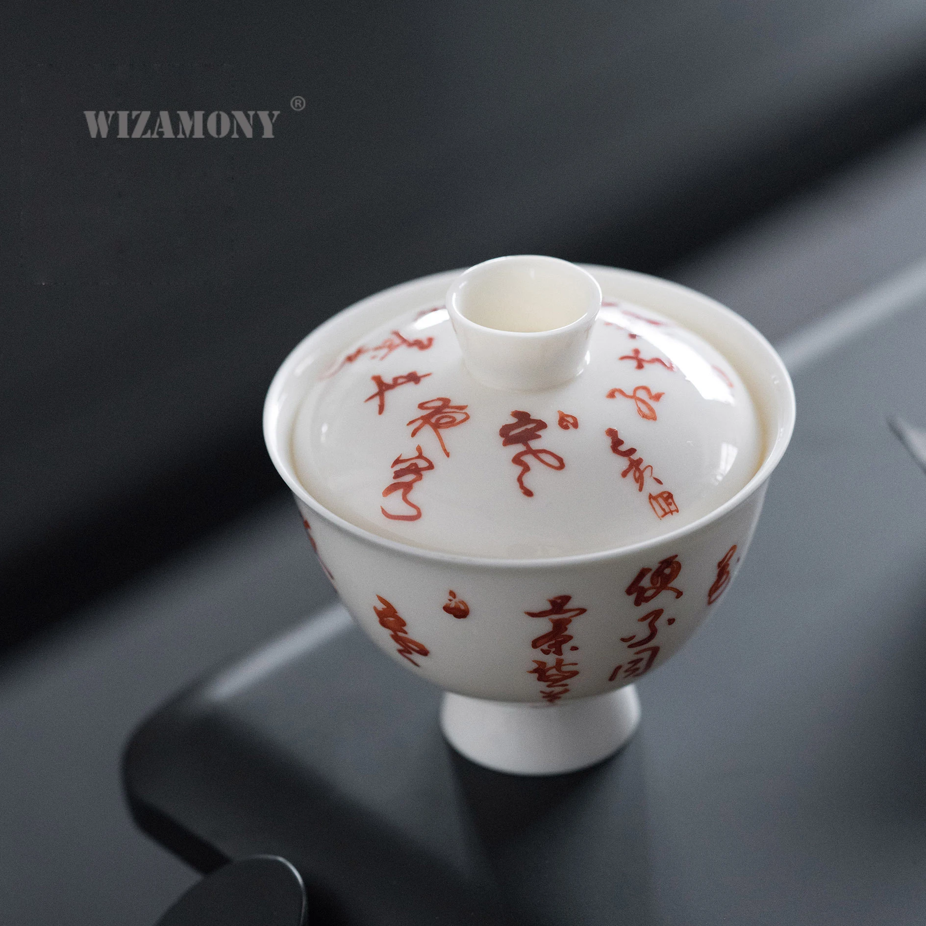 

1PCS WIZAMONY Handpainted Chinese Kung Fu Teaware Tea set gaiwan teapot teacups fair mug tea sets ceramic puer Drinkware