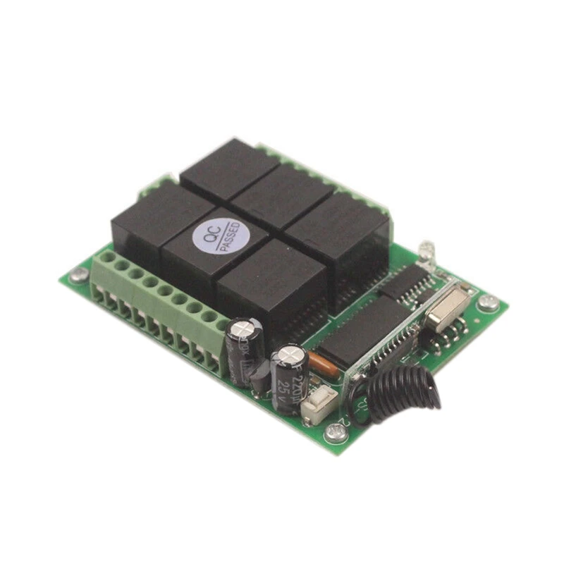 12 В 6 каналов 315 МГц реле беспроводной Радиочастотный пульт дистанционного