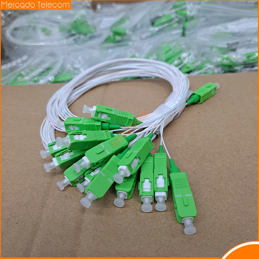 Высококачественный 20 шт./лот 1X2 1X4 1X8 1X16 1X32 PLC SC/APC SM однорежимный 0 9 мм G657A1 LSZH 1m FTTH