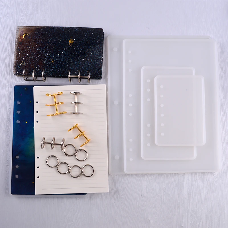 A6 A7 A5 B5 Crystal Glue Notebook Set Book Buckle Notebook Silicone Mold DIY Silicone Resin Mold Kit Tool