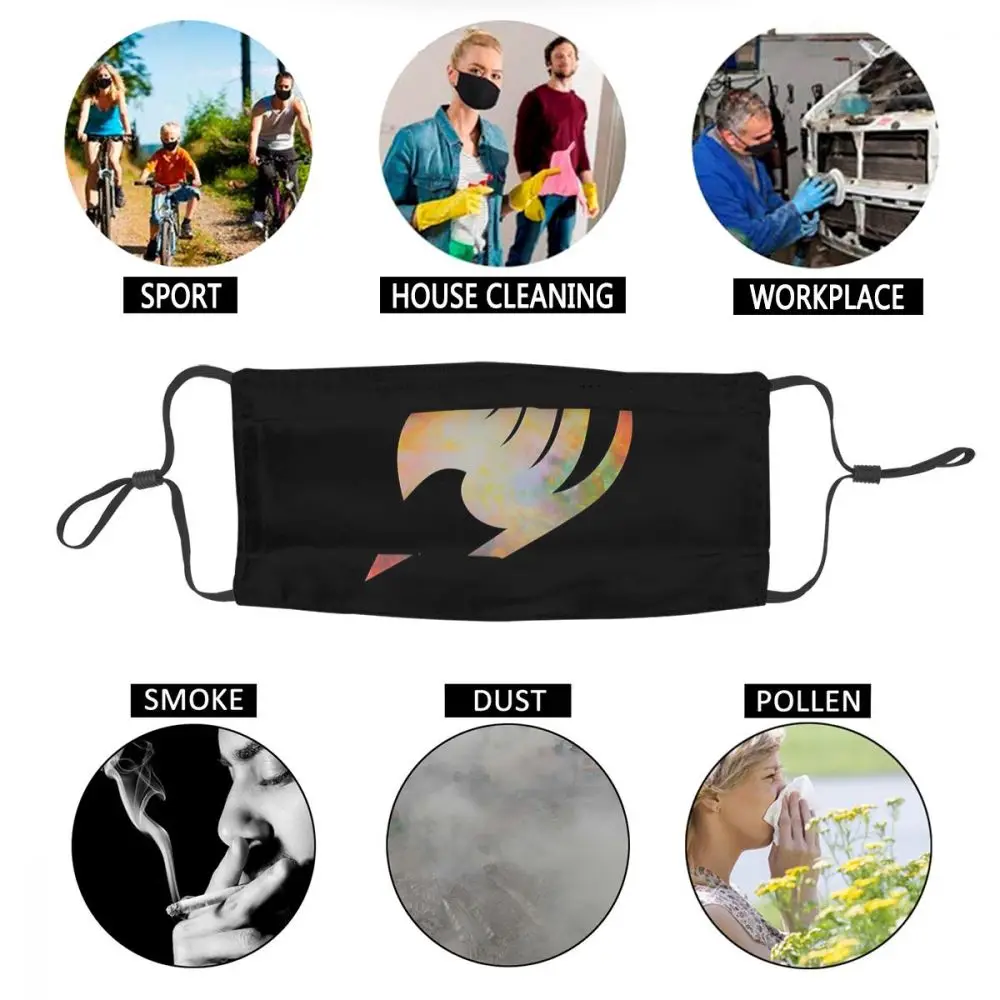 

Fairy Tail Symbol Unisex Non-Disposable Face Mask Anti Haze Anti Dust Protection Cover Respirator Mouth Muffle