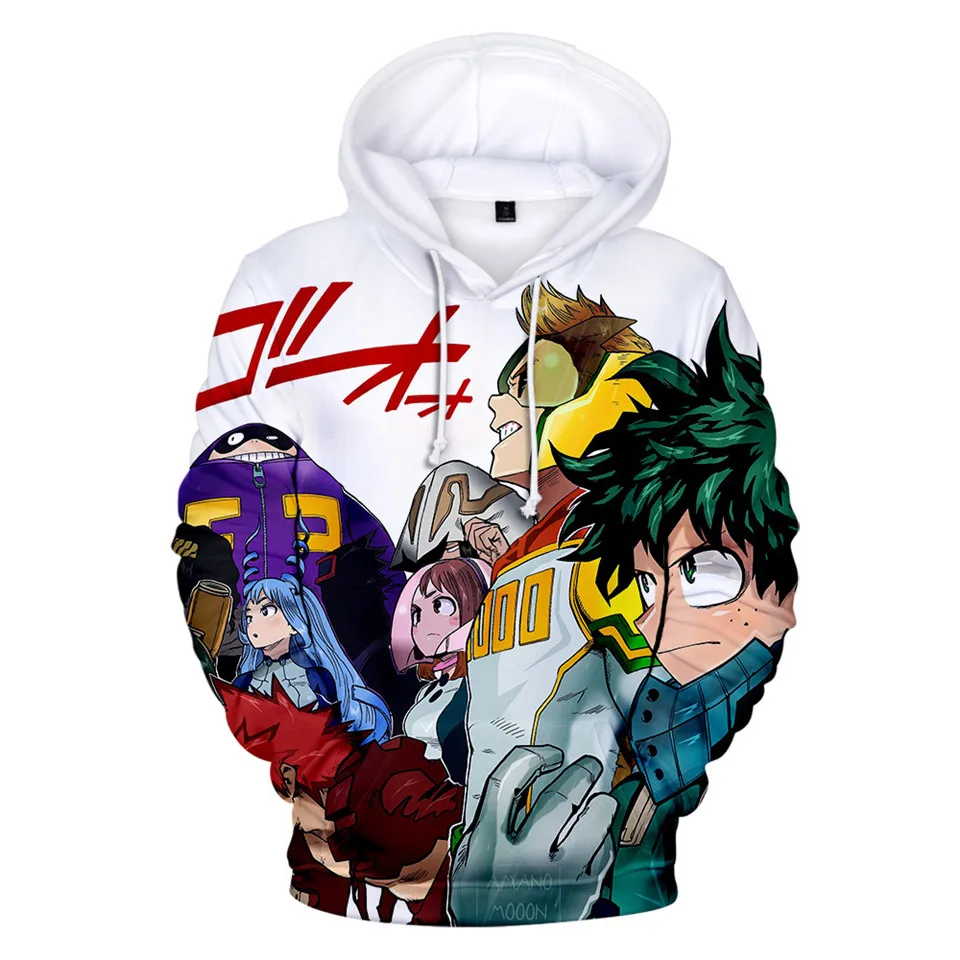 

Prowow Anime My Hero Academia 3D Print Hoodie Boku No Hero Academia Bakugou Katsuki Midoriya Izuku Sweatshirt School Uniform