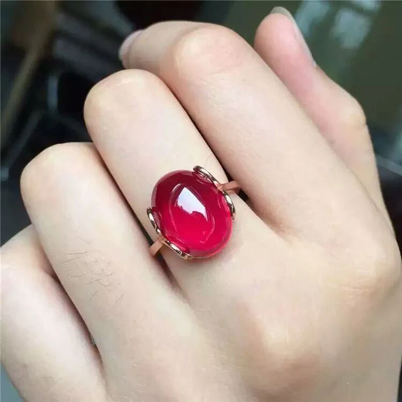 

MOONROCY Silver Color Vintage Pink Red Green Crystal Opal Promise Wedding Engagement Ring for Women Girls Gift Drop Shipping