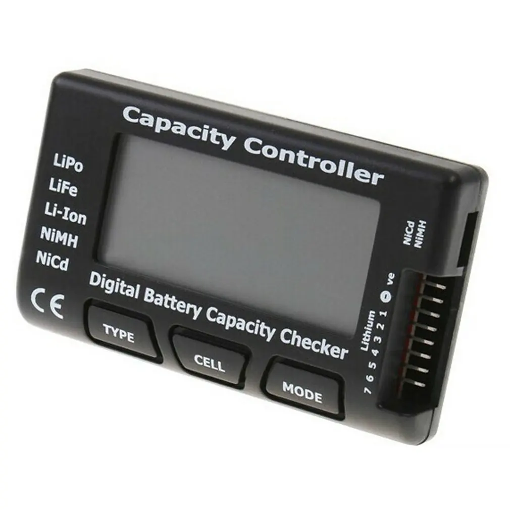 

Digital RC Battery Capacity Checker Meter LiPo LiFe Li-ion Nicd NiMH Battery Voltage Capacity Tester Checking CellMeter7