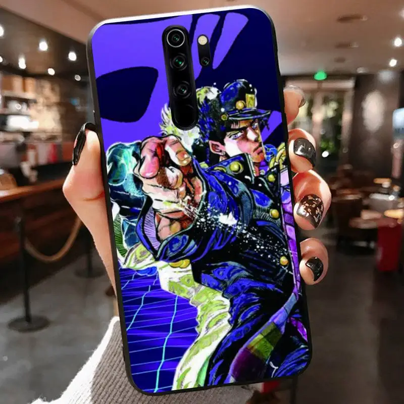 

JoJo Bizarre Adventure Phone Case Black Cover For Redmi 7A 4X 5 6 7 8 8A 5Plus GO Note 4/4X 7 K20/Pro Cases