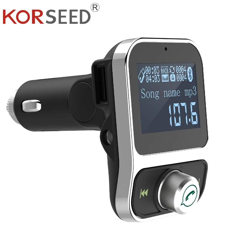 KORSEED FM передатчик автомобильный комплект беспроводной Bluetooth FM модулятор Handsfree авто MP3 аудио плеер двойной USB AUX Carkit для телефона