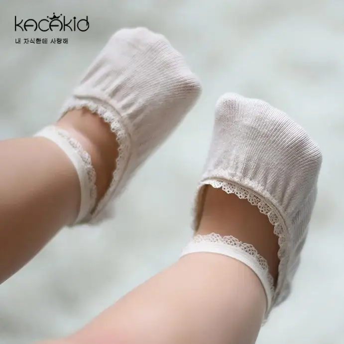 

Children's socks summer thin section girls lace invisible socks shallow mouth princess baby socks