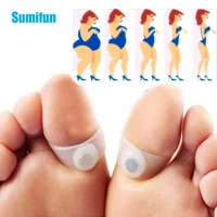 6pcs3pairs magnet lose weight slim loss toe ring sticker silicon slimming foot massage feet reduce burn fat feet care fat c417