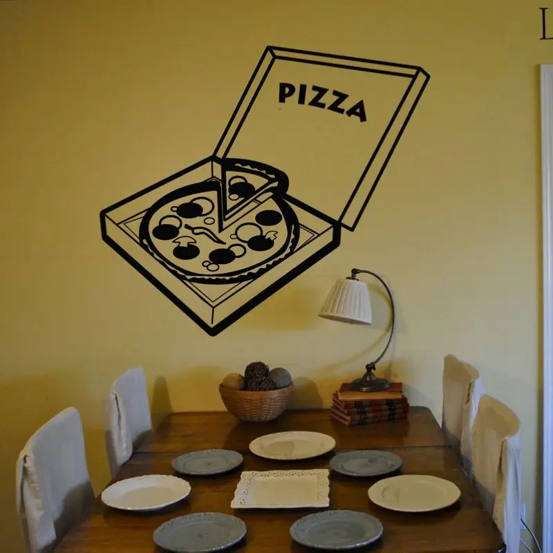 Экспресс-наклейка &quotПицца&quot Еда Ресторан наклейка постер виниловые