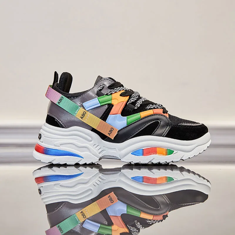 Женская обувь для тенниса кроссовки баскетбола женская на толстой платформе