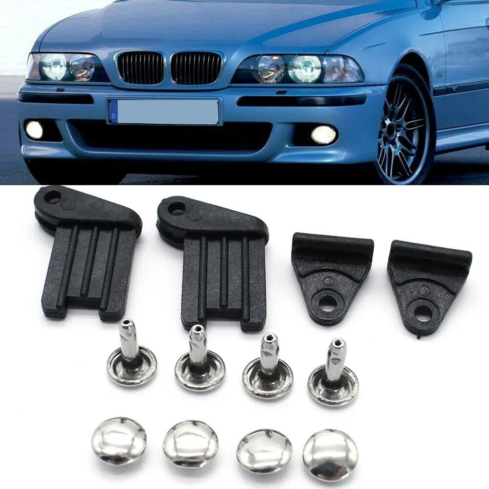 

2 Sets Sunshade Repair Kit ABS Black For BMW E38 E39 E46 Parts Practical