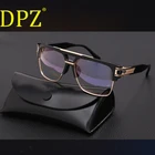 Солнцезащитные очки DPZ, квадратные, мужские, женские, в стиле стимпанк
