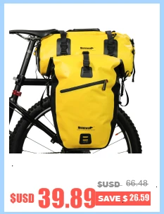 Rhinowalk многофункциональный держатель на руль сумка 5л большая емкость MTB дорожный велосипед Передняя труба сумка Велоспорт сумка через плечо с водонепроницаемым чехлом
