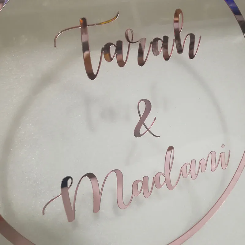 Персонализированный знак с именем розового золота BabyShower Свадебный декор на