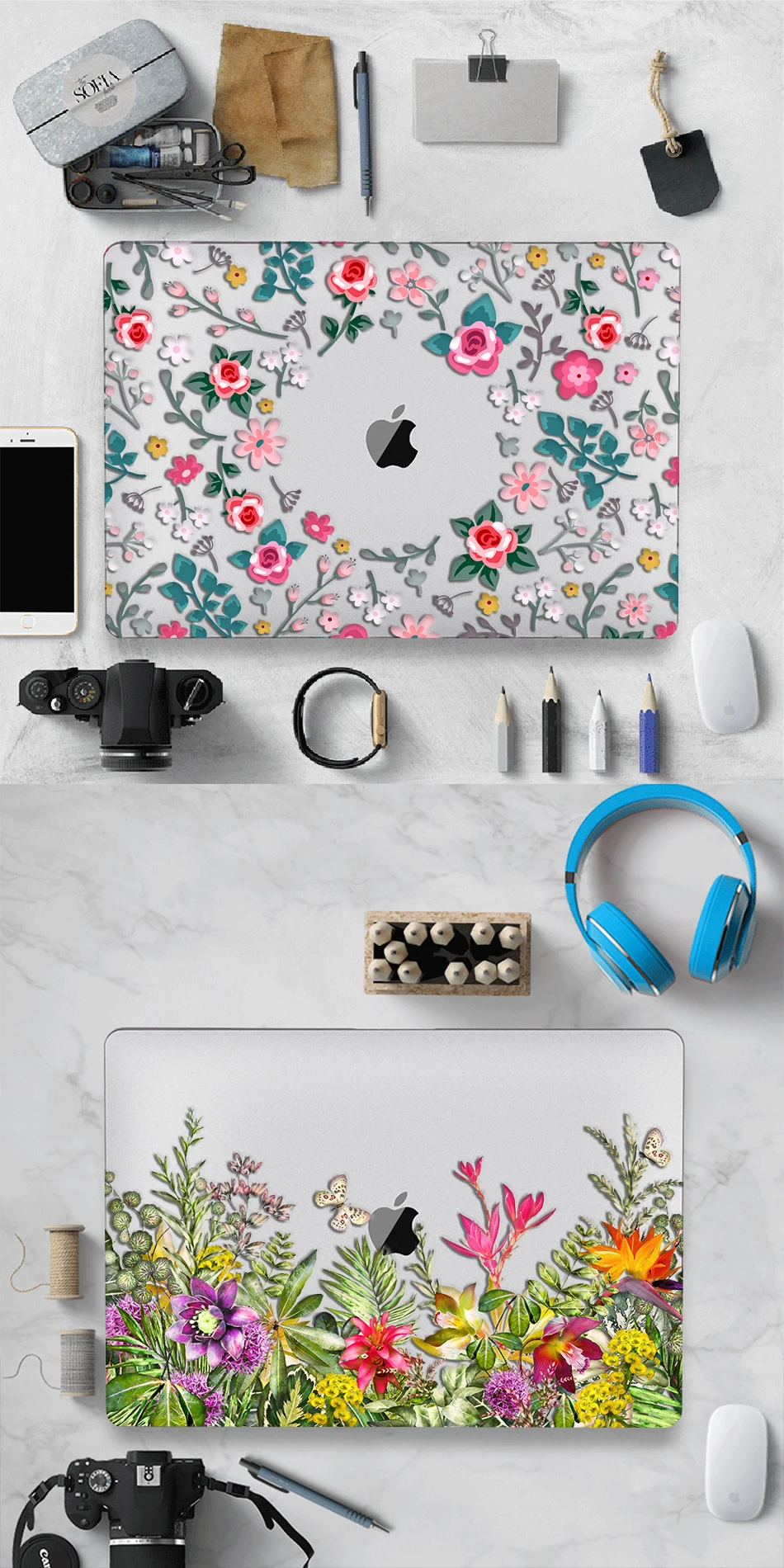 MTT чехол с цветами и кристаллами для Macbook Air Pro retina 11, 12, 13, 15, твердый цветочный чехол для mac book Pro 13,3 дюймов, сумка для ноутбука
